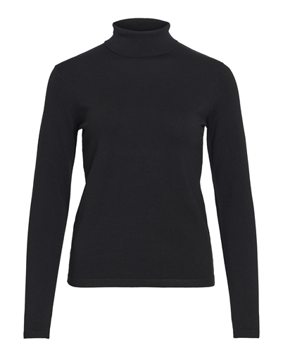 Vila - VIMalu Rollneck Strik - Black Beauty